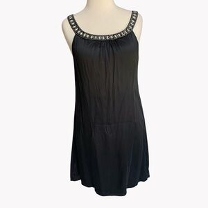 Sanctuary Los Angeles 100% Silk Beaded Dress Sz S